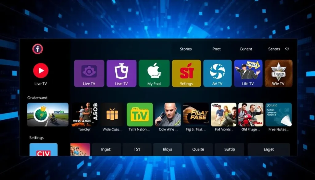 Screenshot of tivimate iptv player